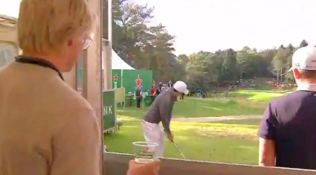 At the Made in Denmark, the 15th tee is located inside a hospitality tent.