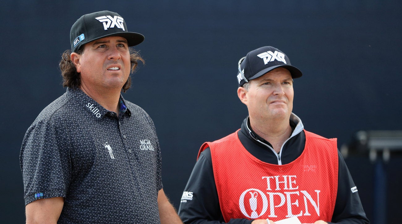 Pat Perez and caddie
