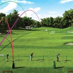 An illustration of what could be the new and improved golf range.