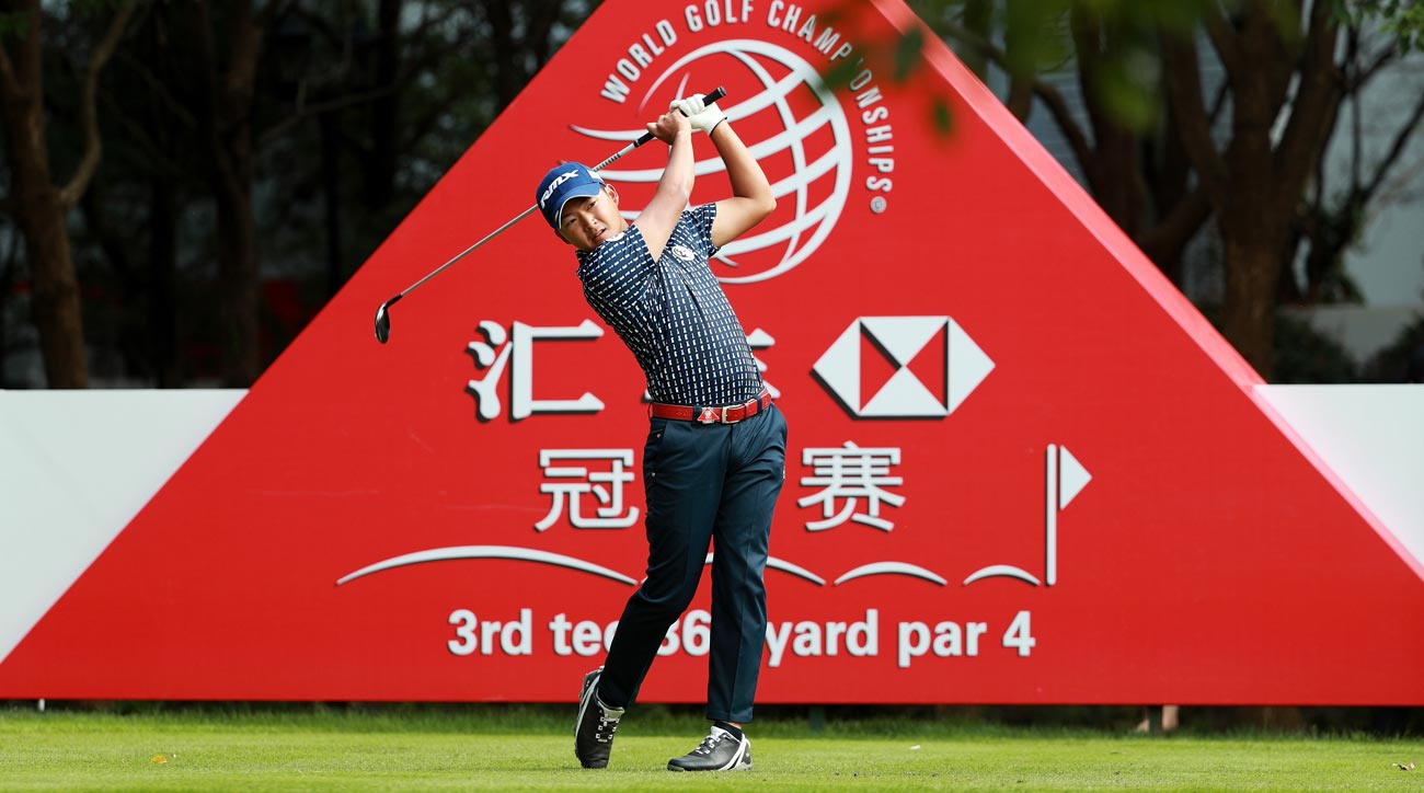 Shugo Imahira during the second round of the 2018 WGC-HSBC Champions.