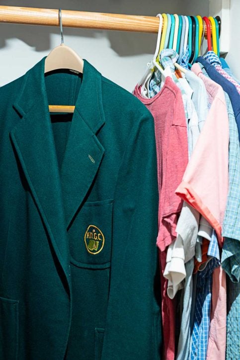 There is only one green in Bill King's closet.