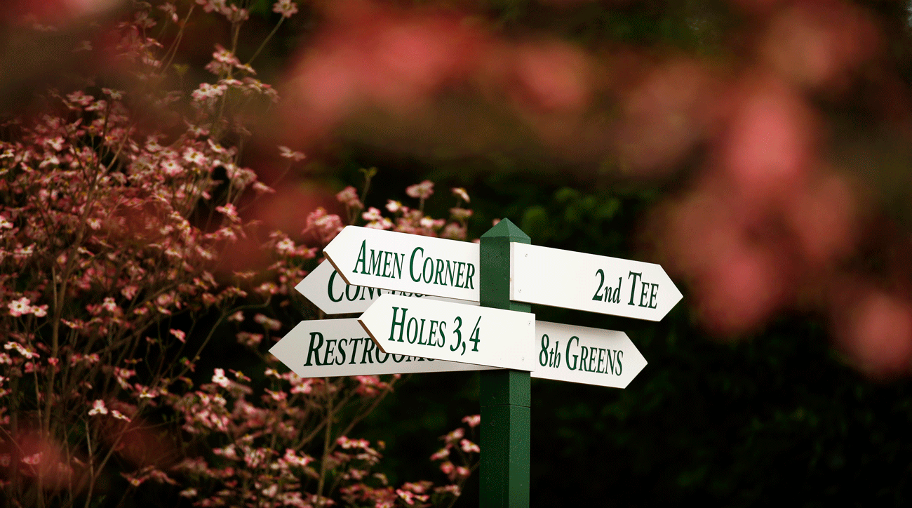 Amen corner sign at Augusta National