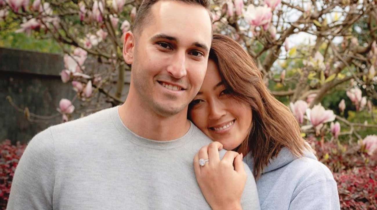 Michelle Wie and Jonnie West got engaged over the weekend.