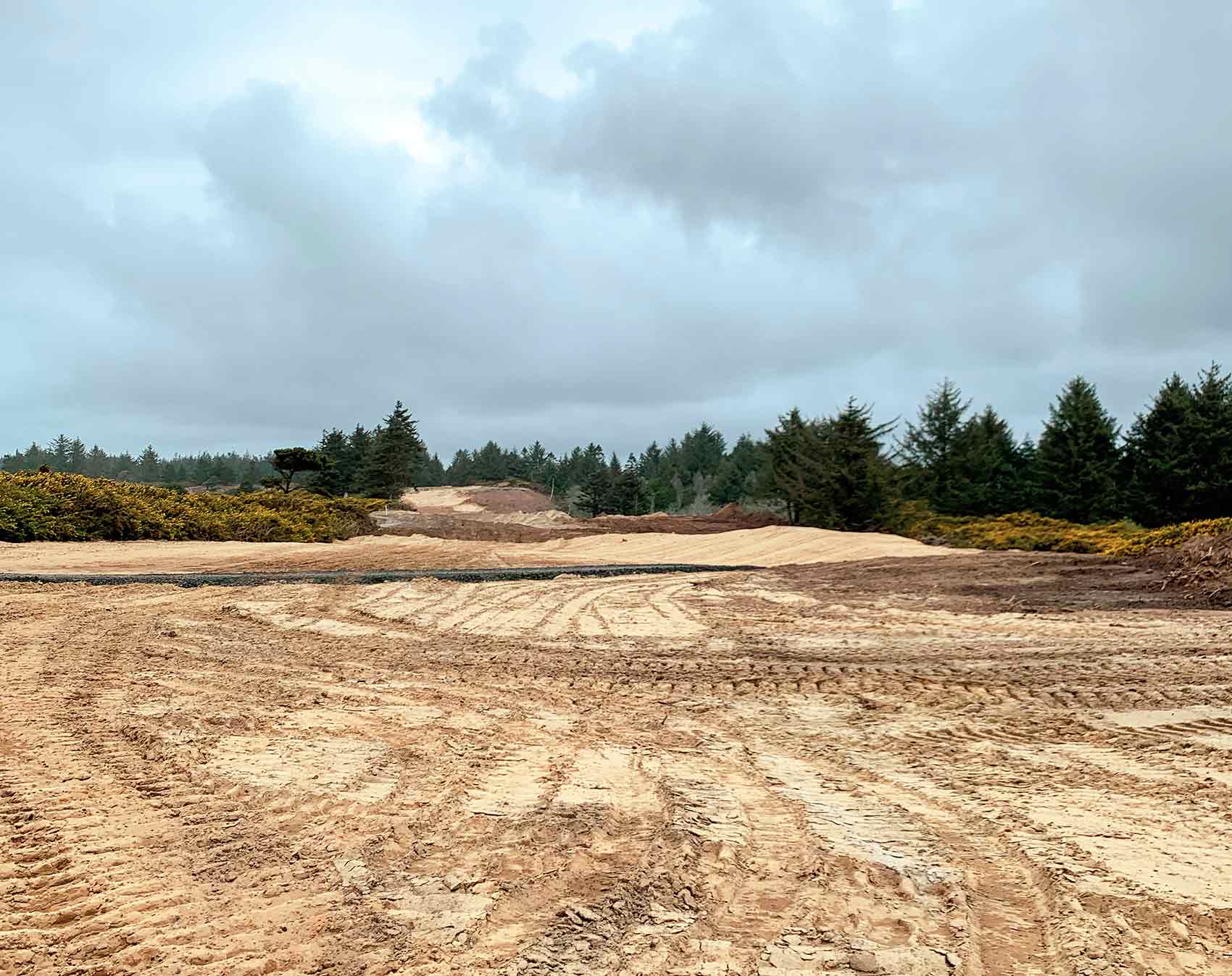Looking up the 11th hole from its tee box.