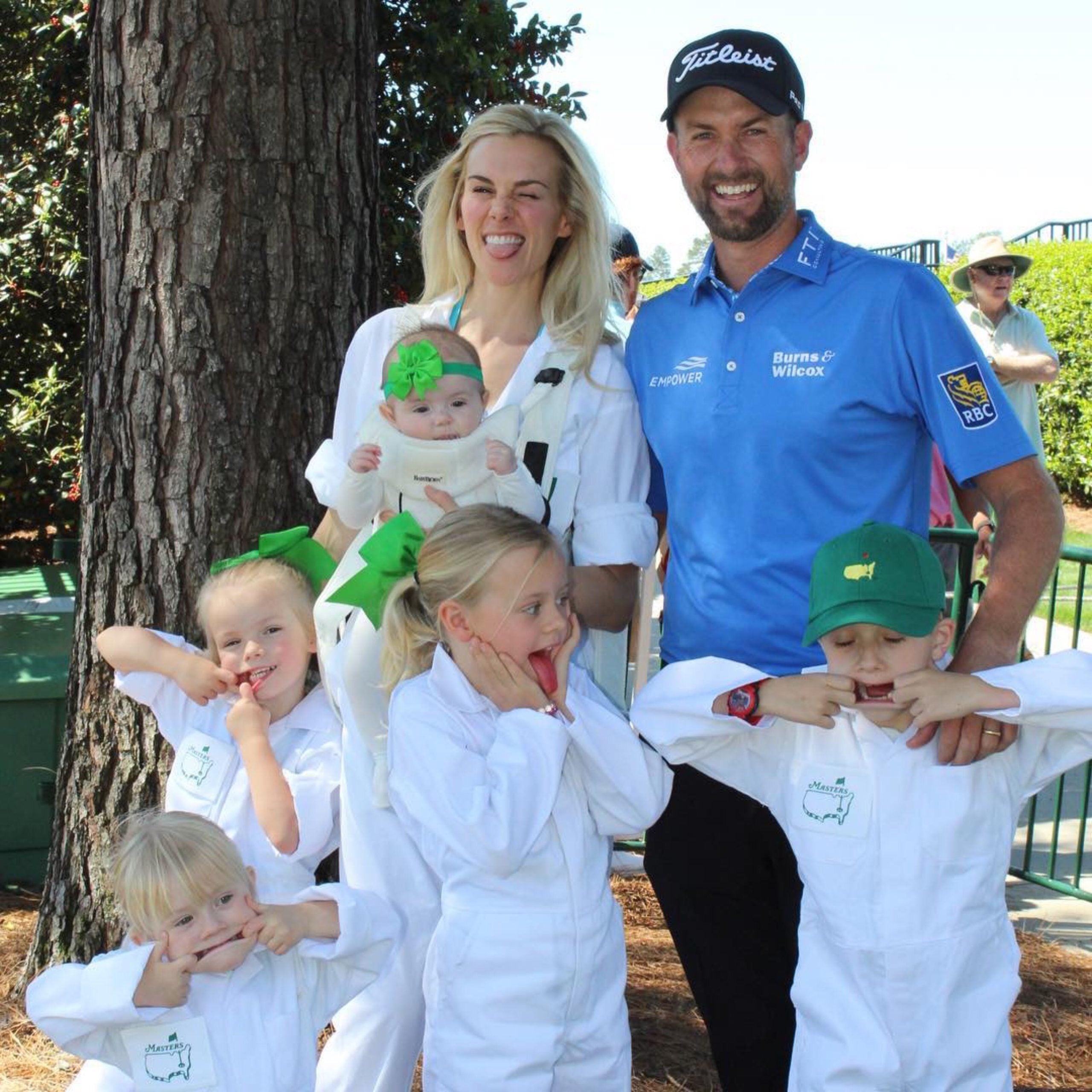 Webb Simpson and his family having some fun.