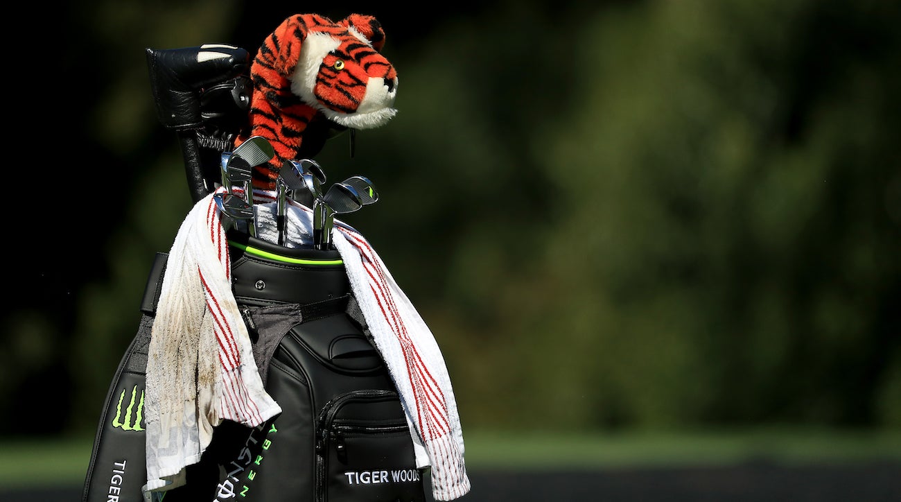 Tiger Woods' staff bag.