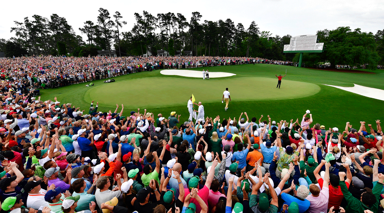 Tiger Woods Masters wide