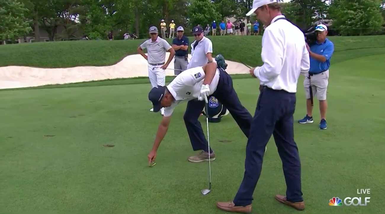 Matt Kuchar ruling pitch mark