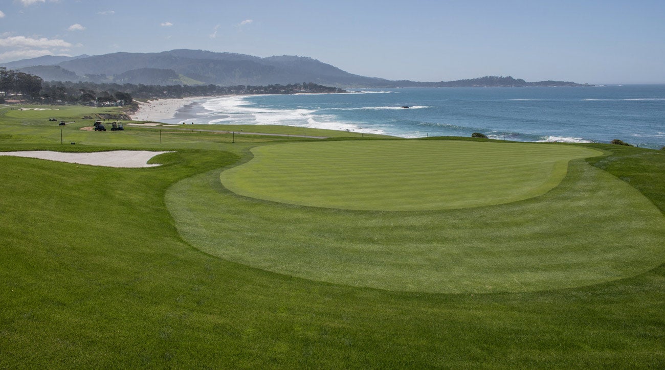 The 13th hole at Pebble Beach.