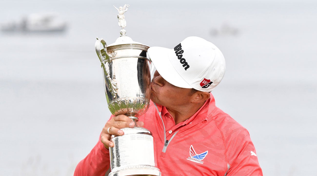Gary Woodland US Open trophy
