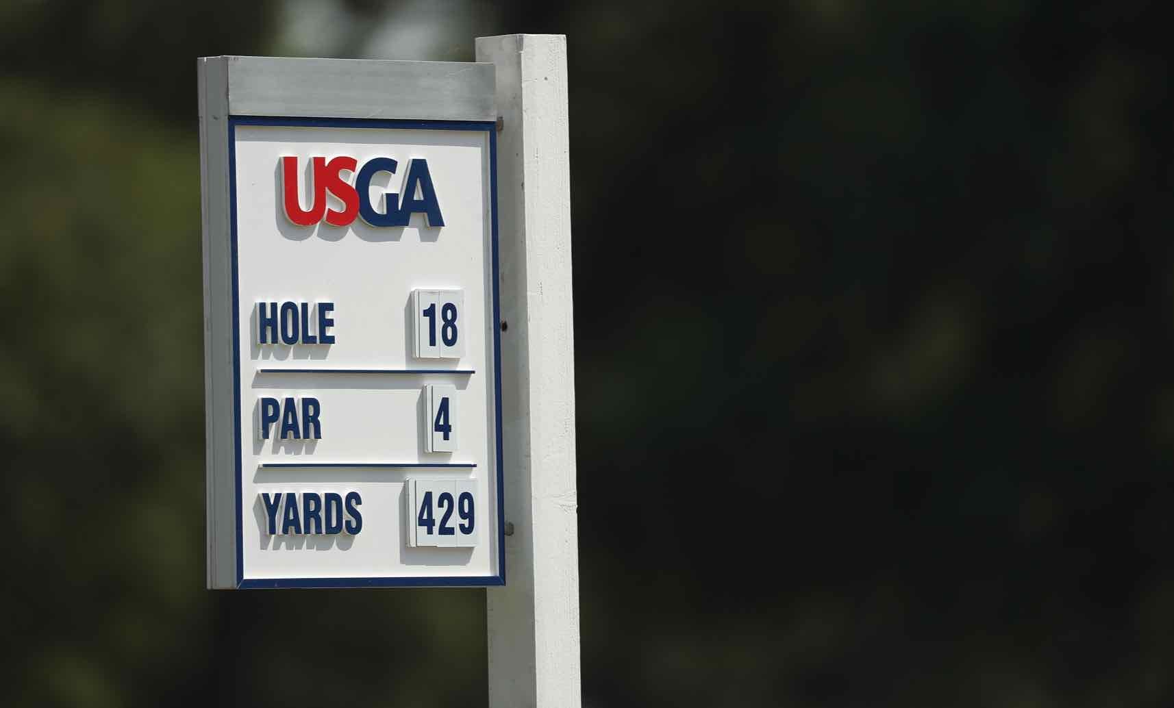 USGA hole sign