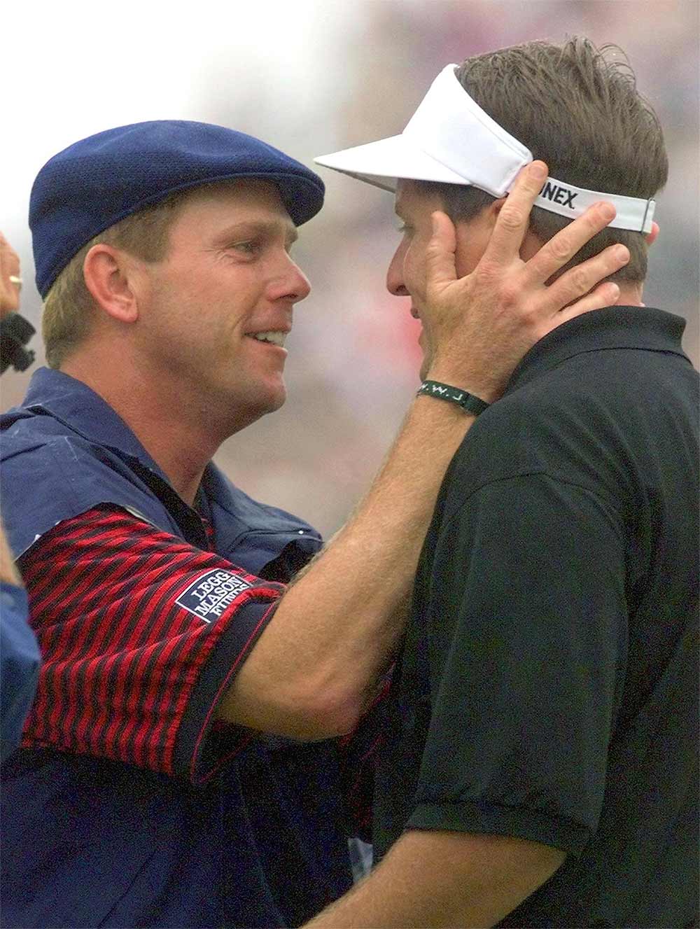 Phil Mickelson and Payne Stewart at the 1999 U.S. Open.