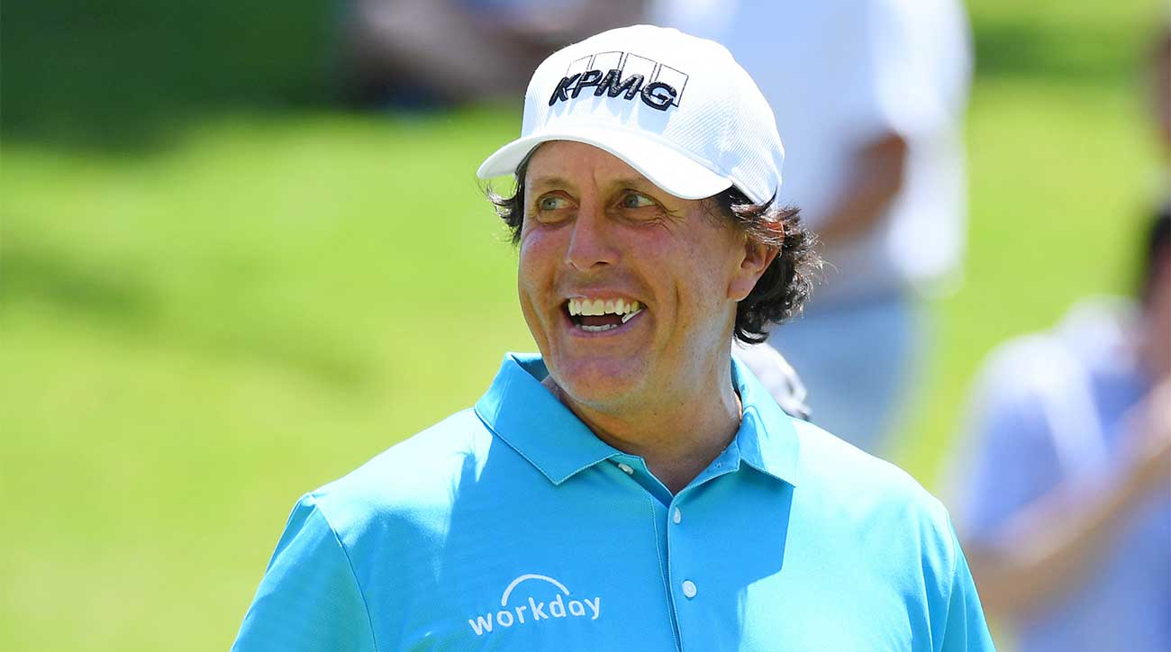 Phil Mickelson smiles during the FedEx St. Jude.