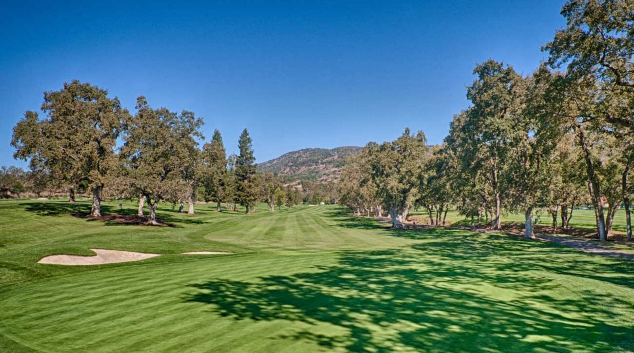 The beautiful 16th hole at Silverado Resort's North Course.