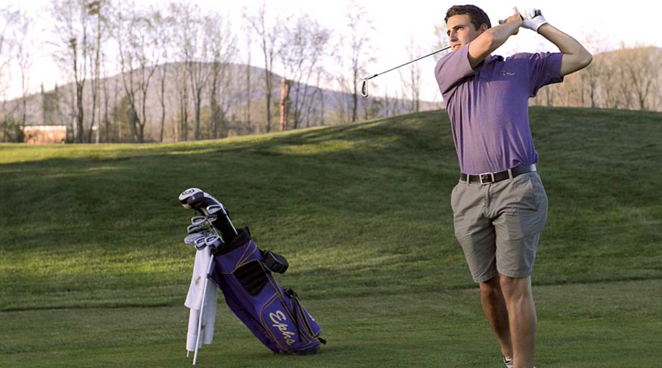 The author/felon in question during a round at Taconic Golf Club, Williams College's home course.