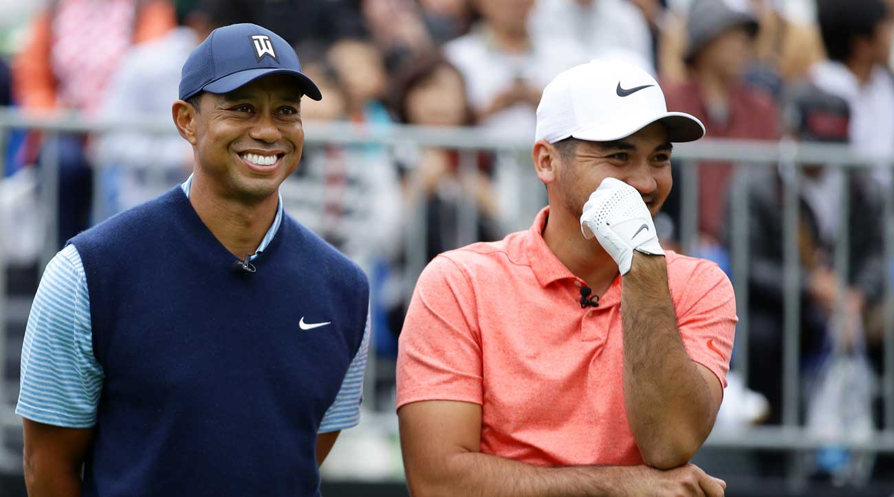 Tiger Woods rallied into contention but Jason Day was the champion at the Japan Skins Challenge.