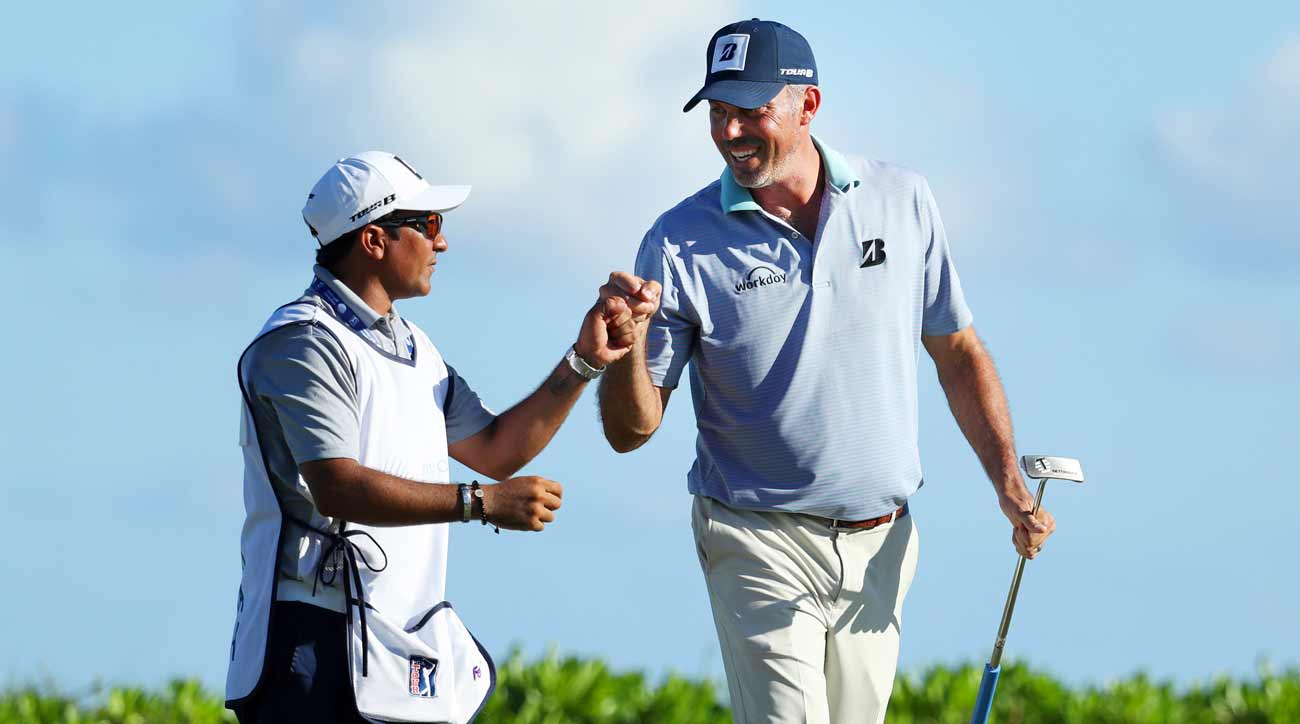 Matt Kuchar and caddie David "El Tucan" Ortiz at last year's Mayakoba Golf Classic.
