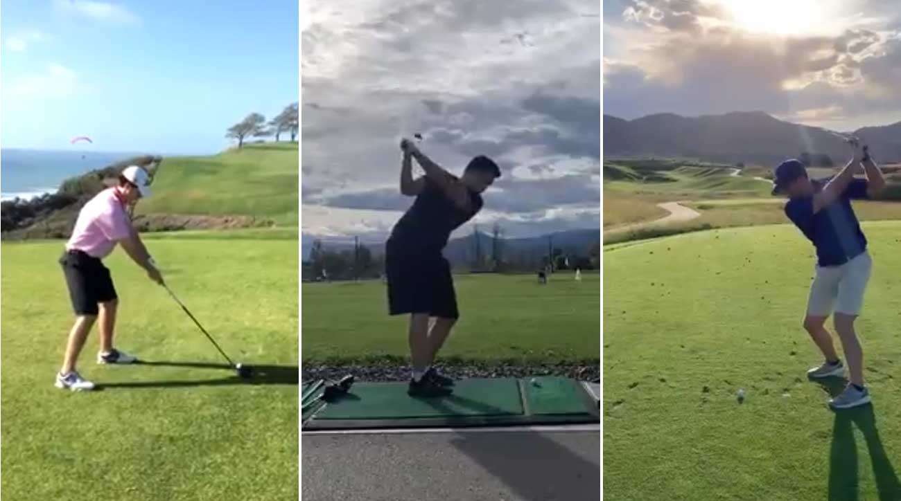 A sample of some of the swings PGA Tour Max Homa harshly critiqued at the golfers' request.