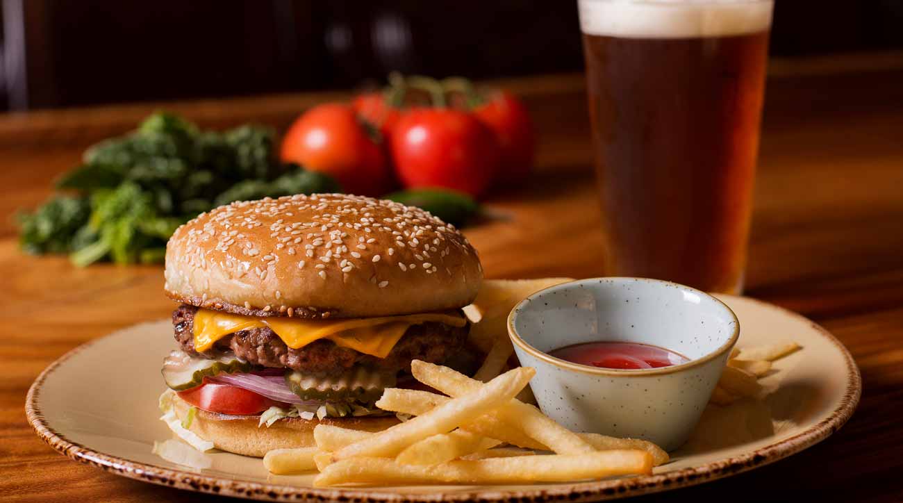 Torrey Pines' Drugstore burger.