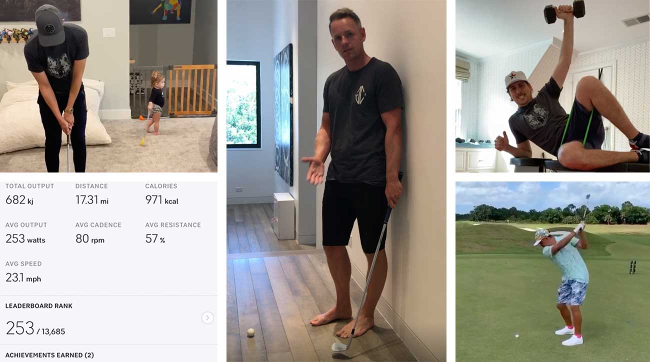 golfers home coronavirus