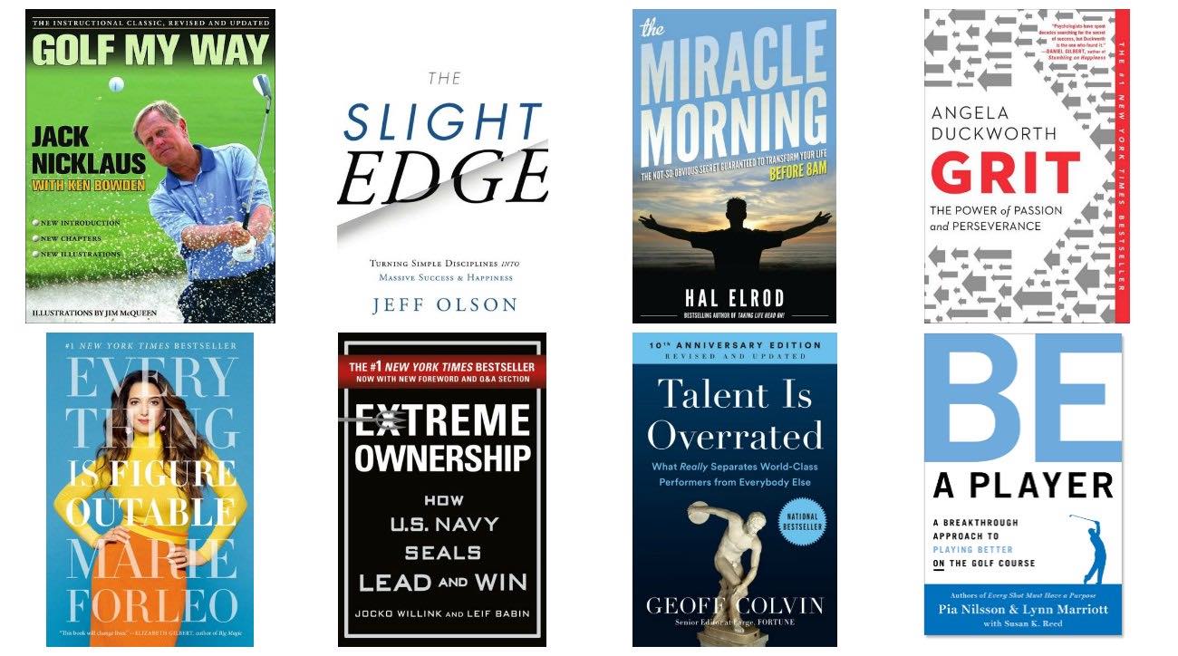 Collection of golf books