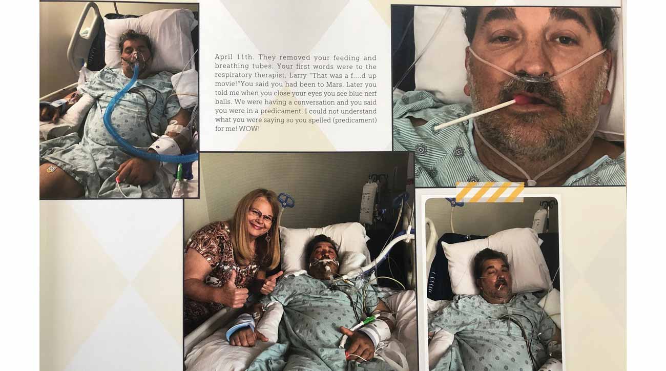 After his recovery, Johnny Pruitt's family put together a book detailing his journey.