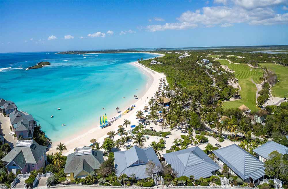 The Abaco Club from above pre-hurricane Dorian. 