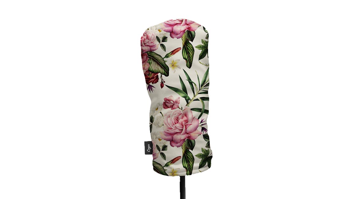 Floral golf head cover