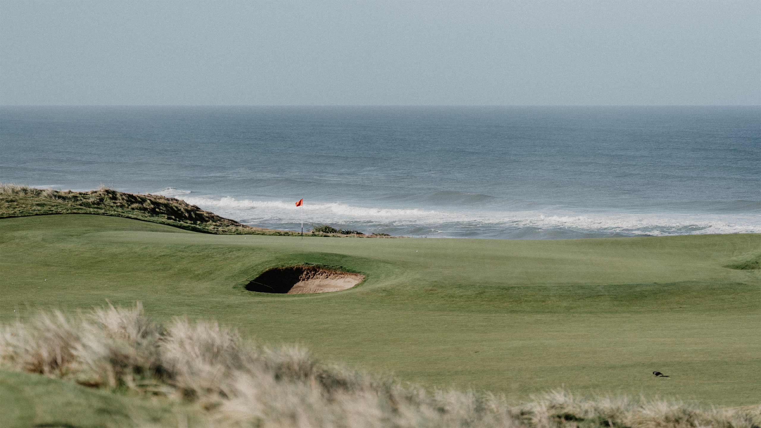 A green at Bandon Dunes Golf Resort.