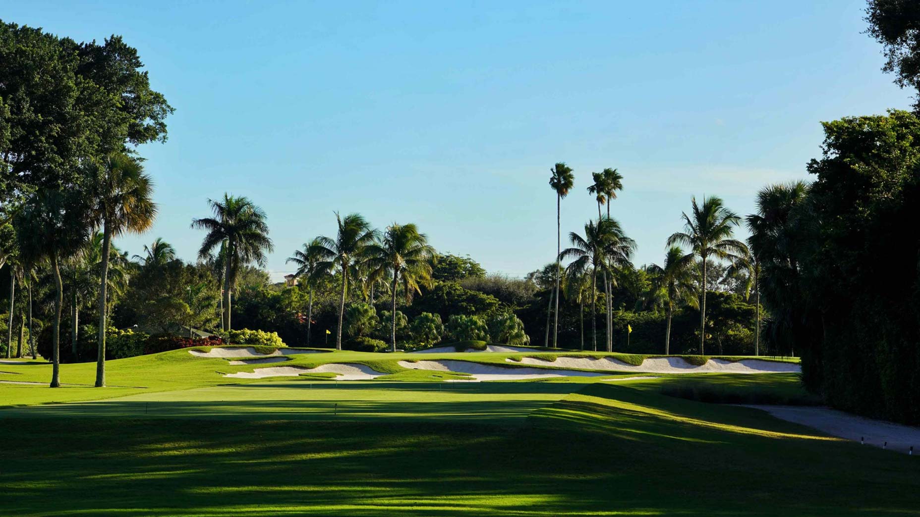 The par-3 13th at Pine Tree Golf Club.
