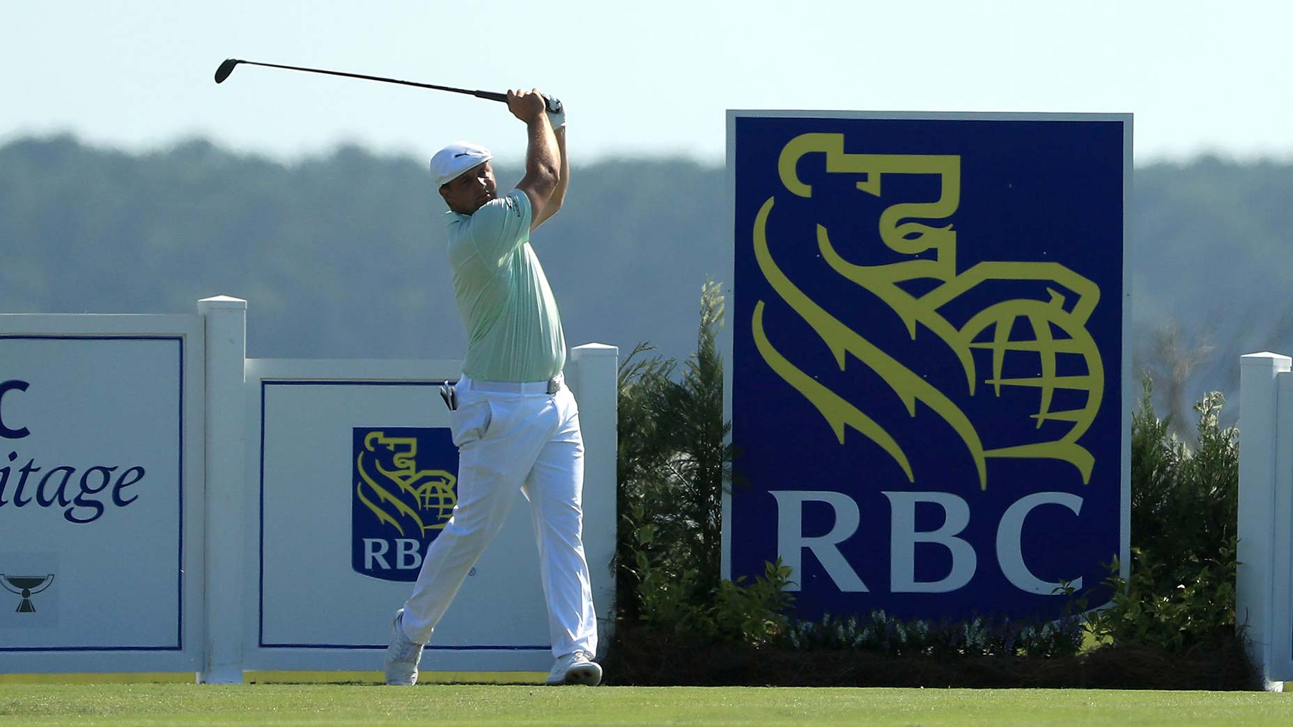 Bryson DeChambeau his driver at the RBC Heritage.