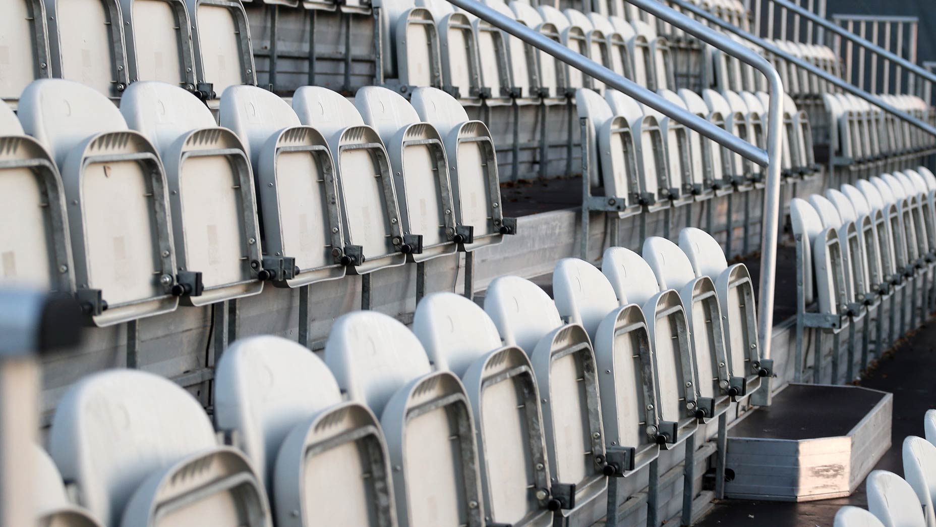 Empty grandstands
