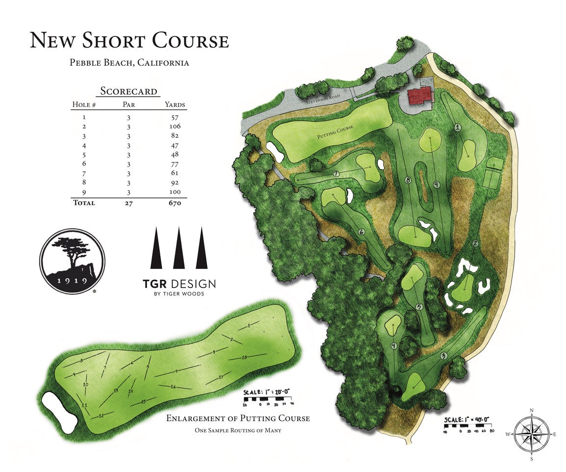 Tiger Woods short course pebble