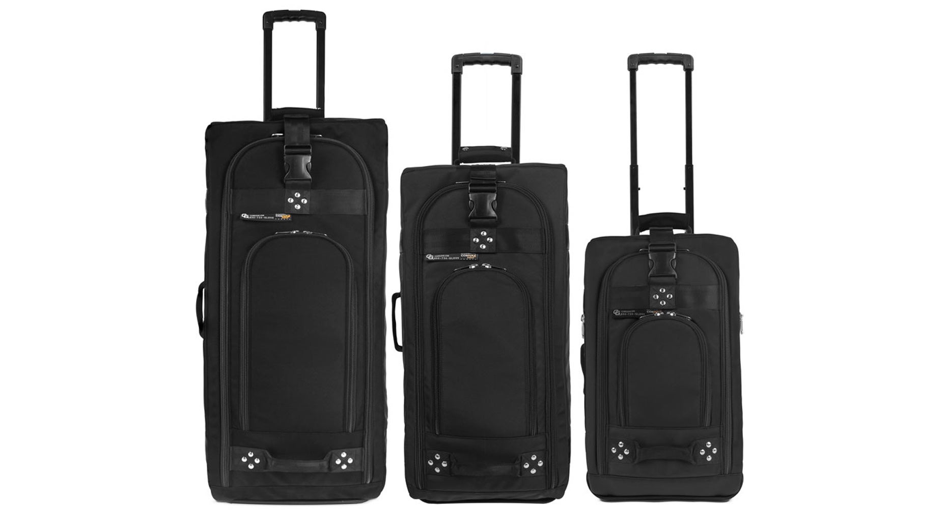 Club Glove TRS Ballistic 3-Piece Ensemble Black Luggage