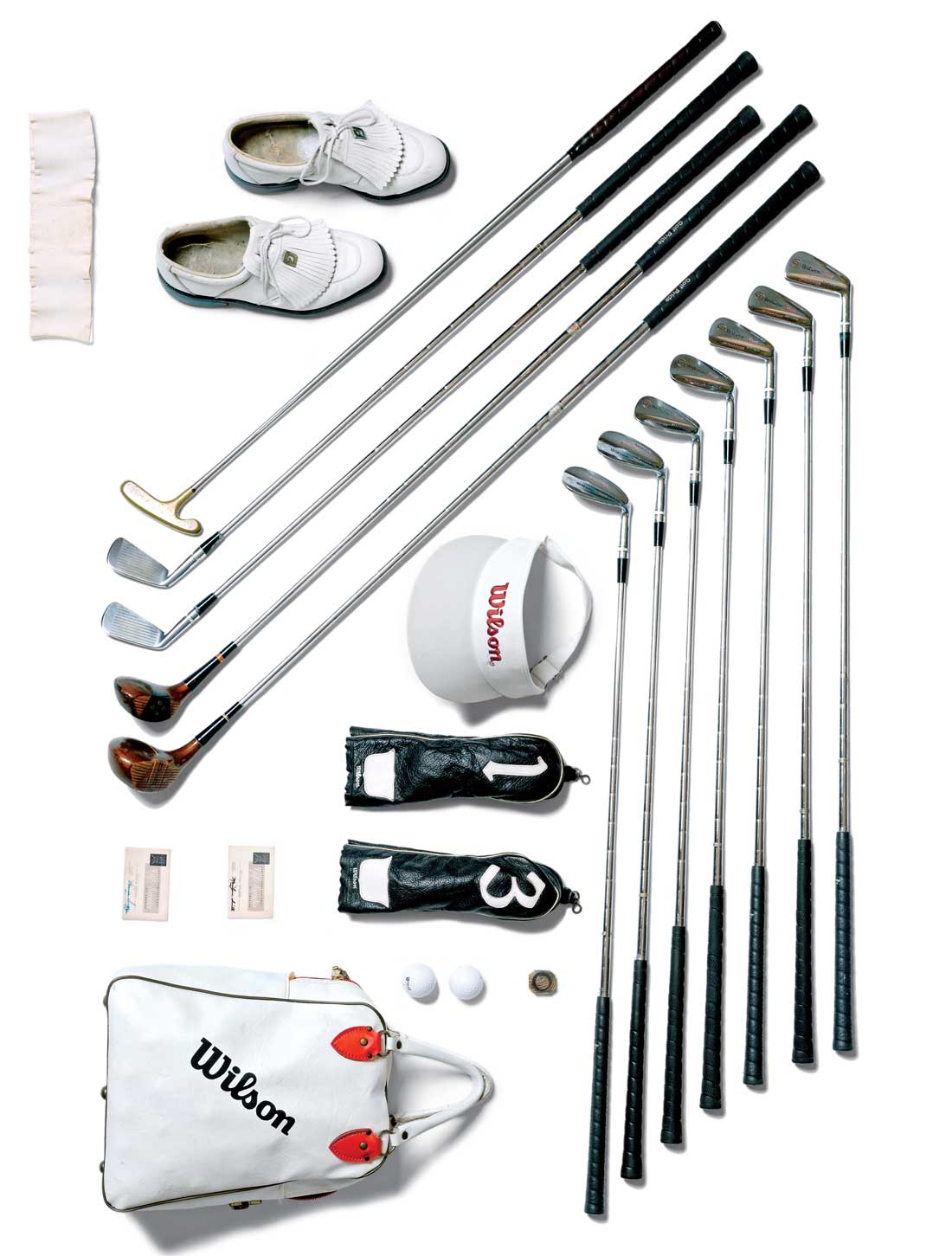 Mickey Wright's golf clubs