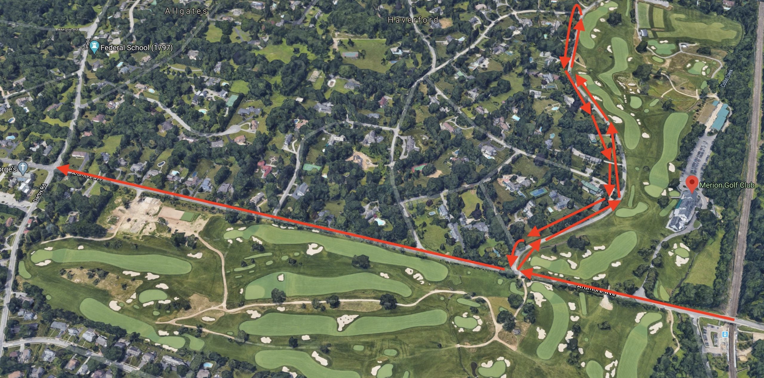 merion running loop