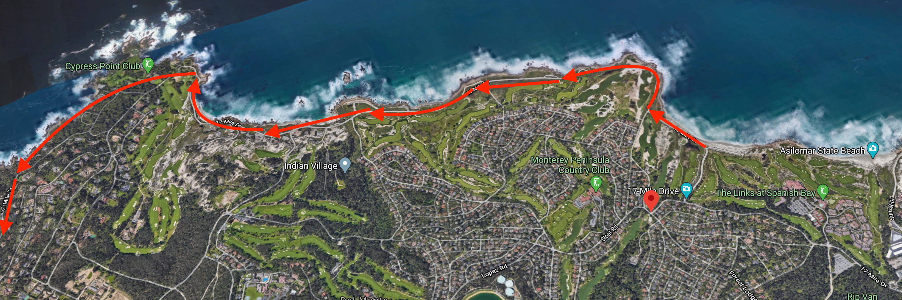 17-Mile Drive running loop