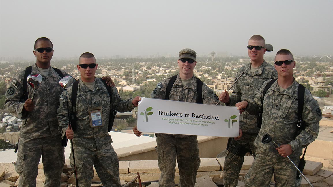 troops show off new clubs