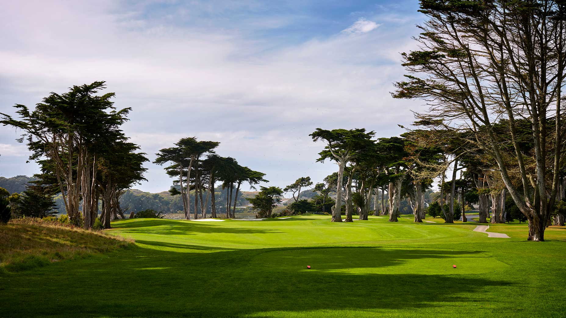 The 336-yard, par-4 16th hole at TPC Harding Park in 2018.
