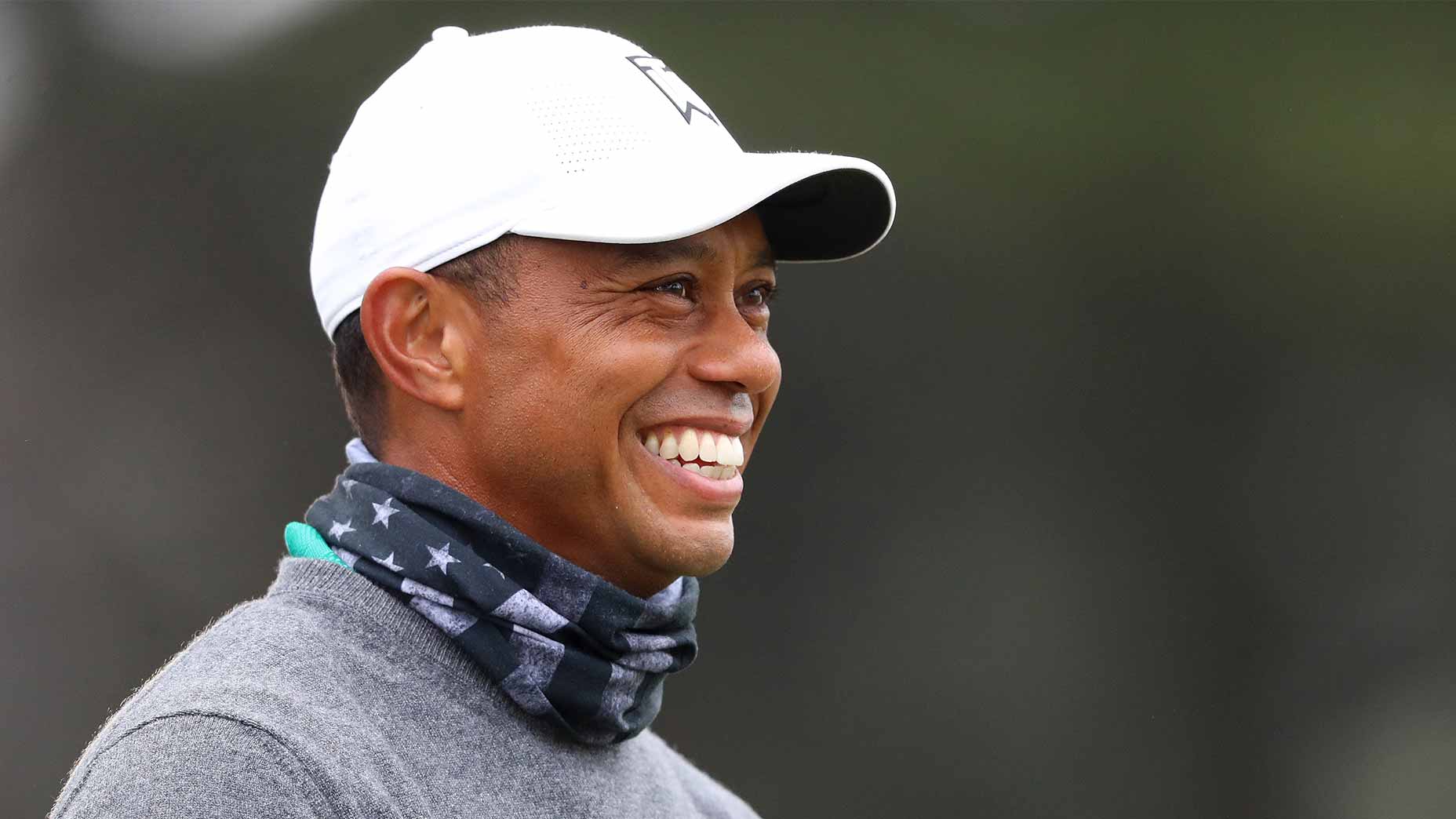 tiger woods smiles pga championship