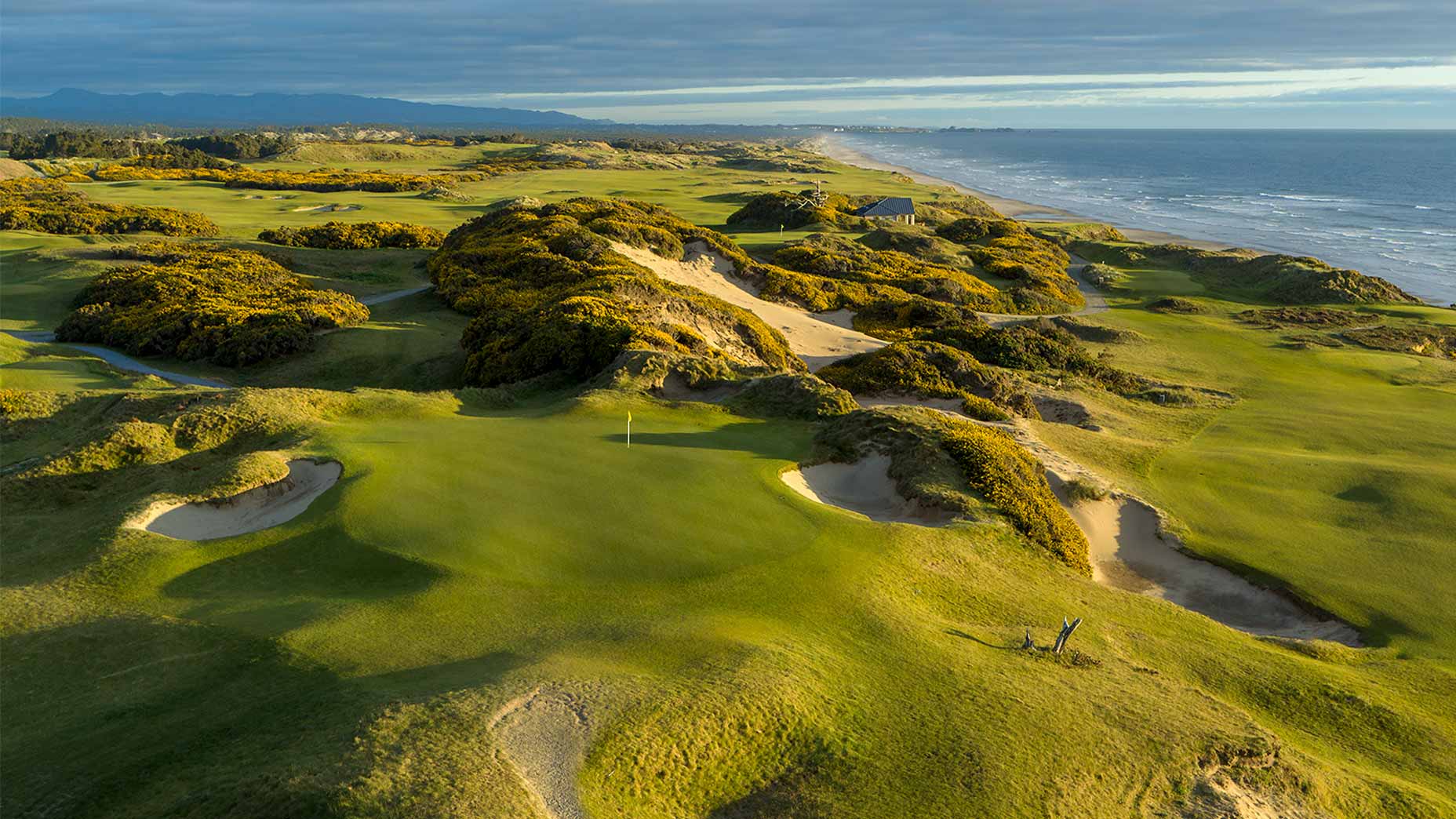 pacific dunes drone shot