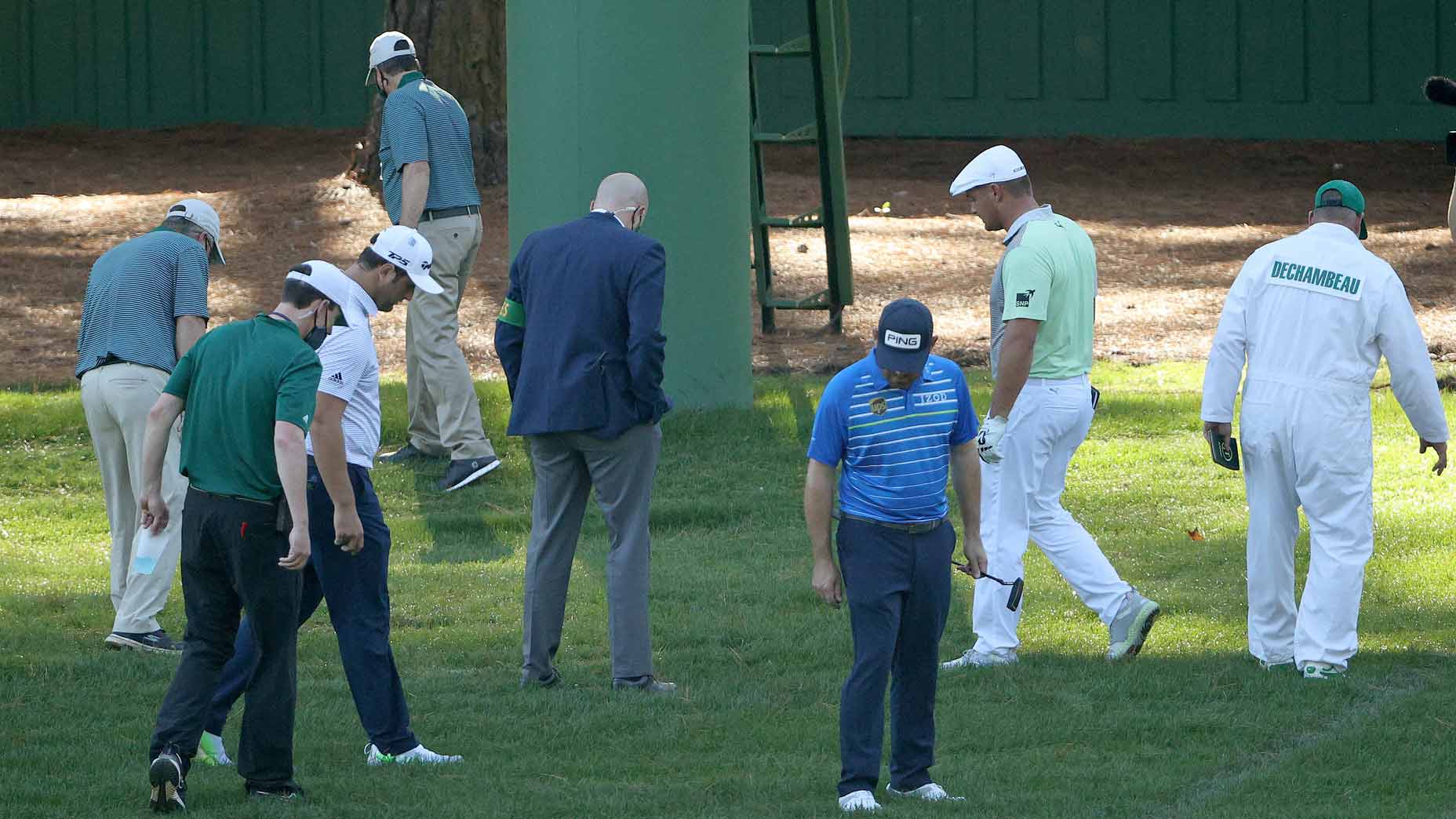 Bryson DeChambeau lost ball at 2020 Masters