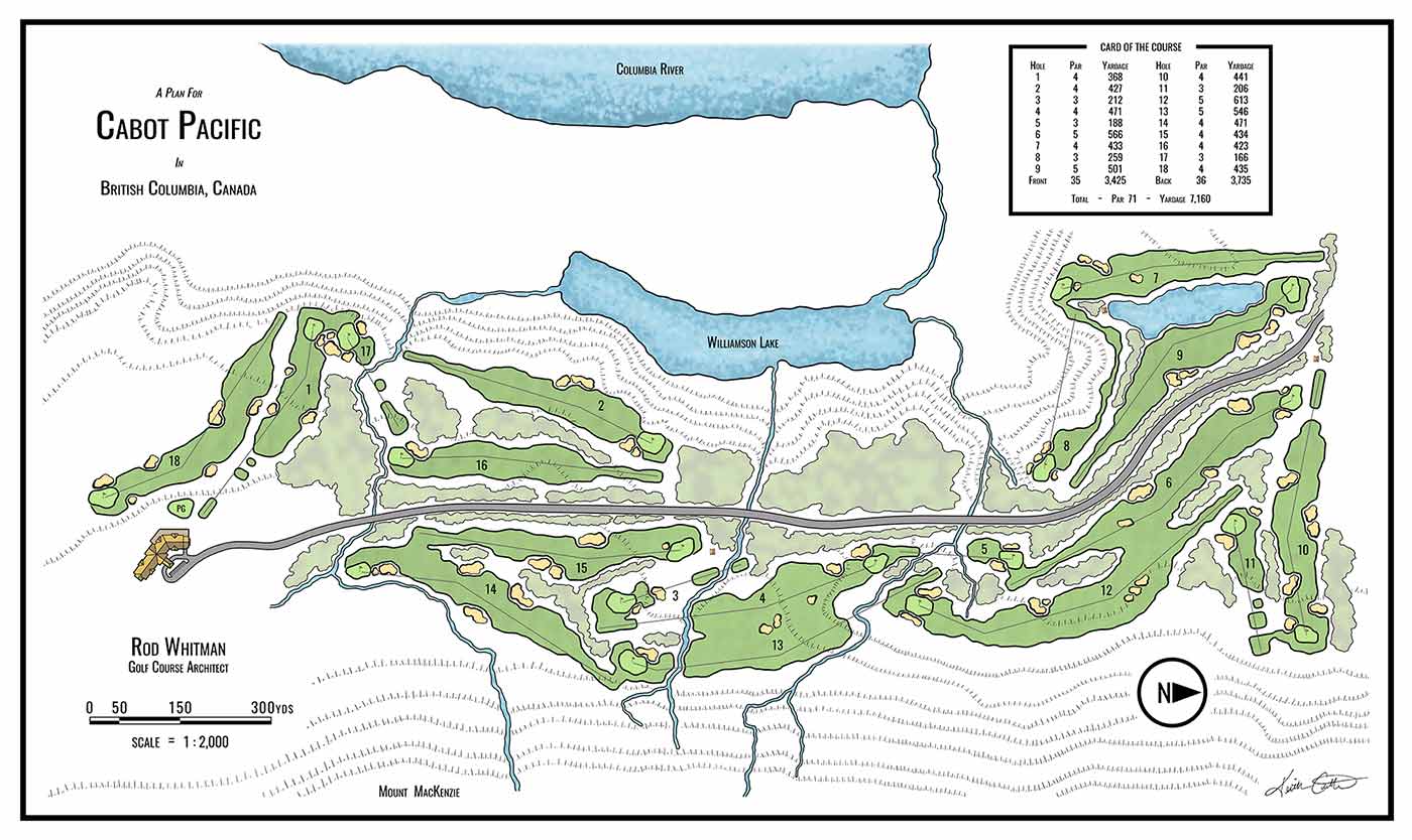 The routing of Cabot Pacific.