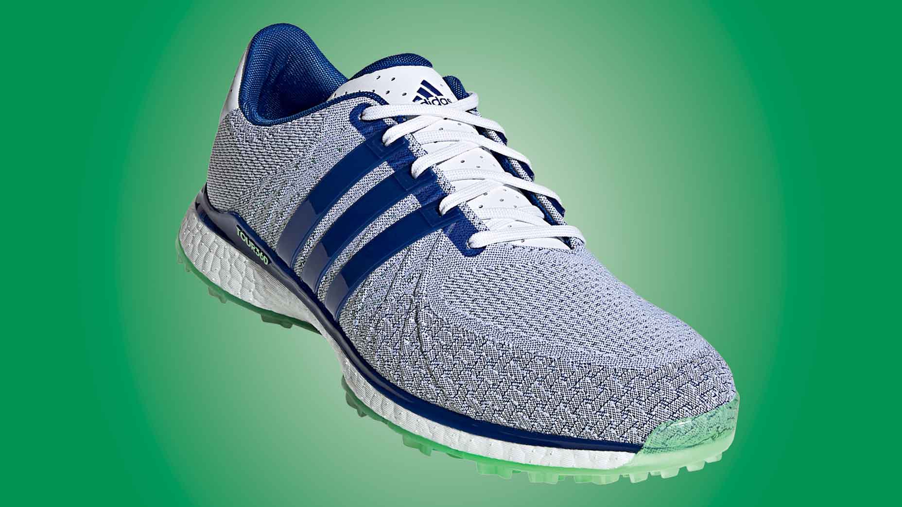 Adidas Tour360 XT-SL Spikeless Textile golf shoes.