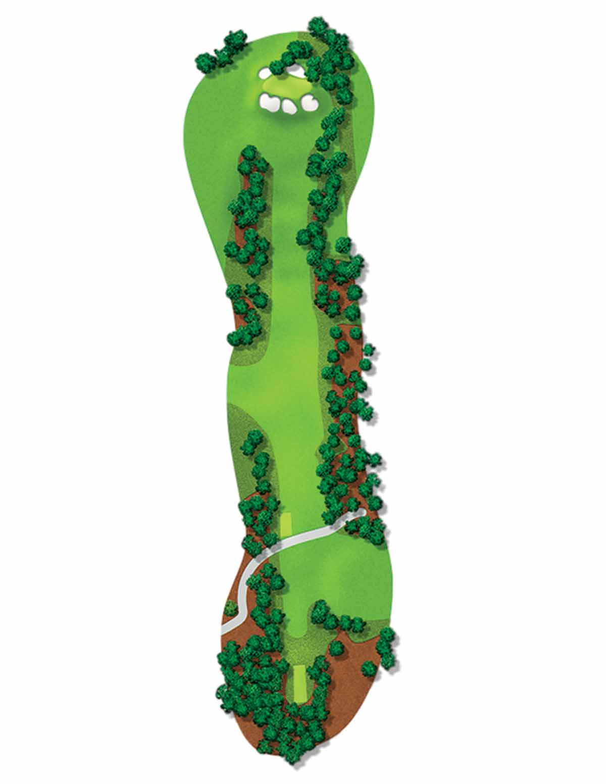 The par-4 7th at Augusta National.