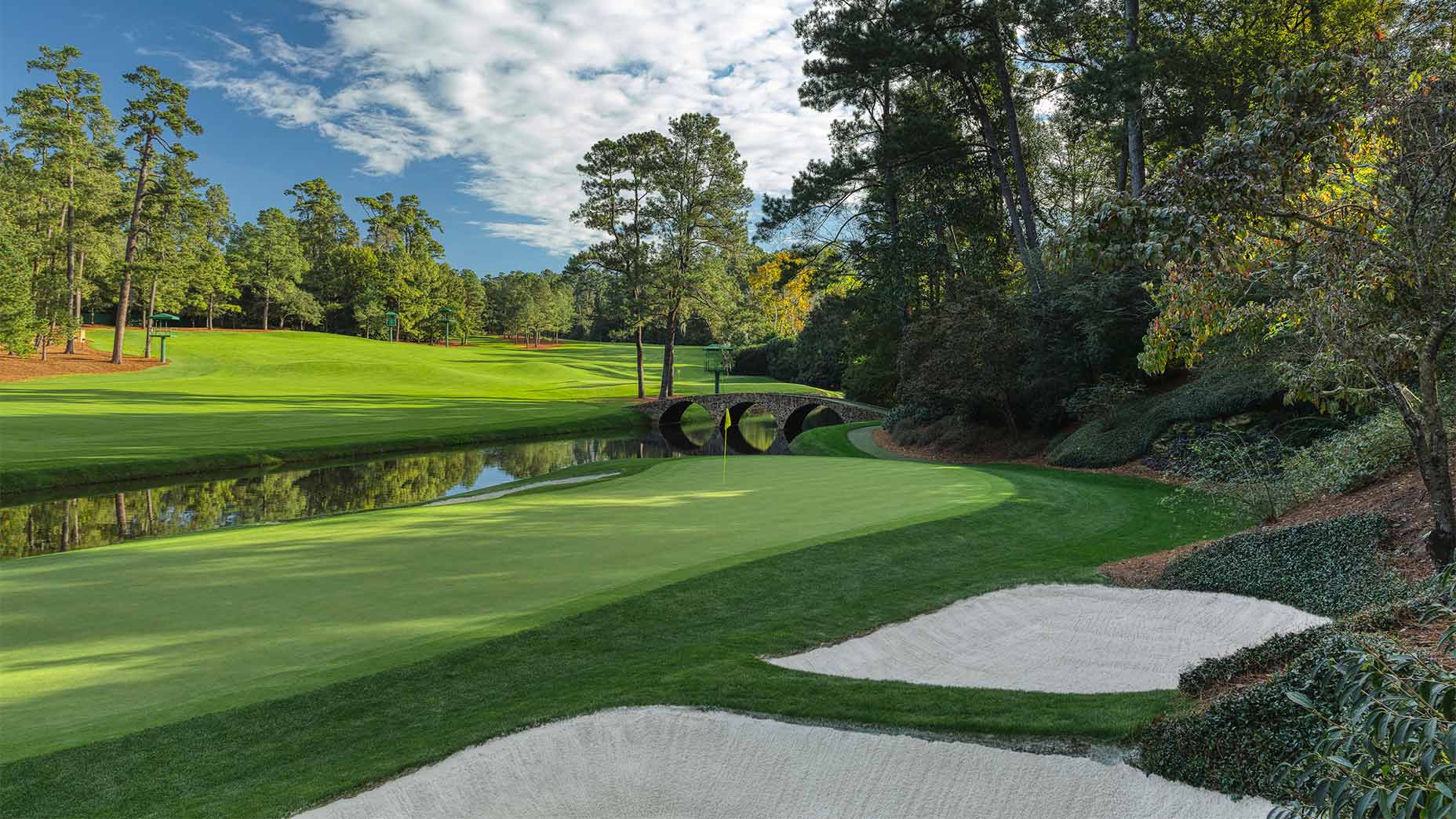 The 12th hole at Augusta National.
