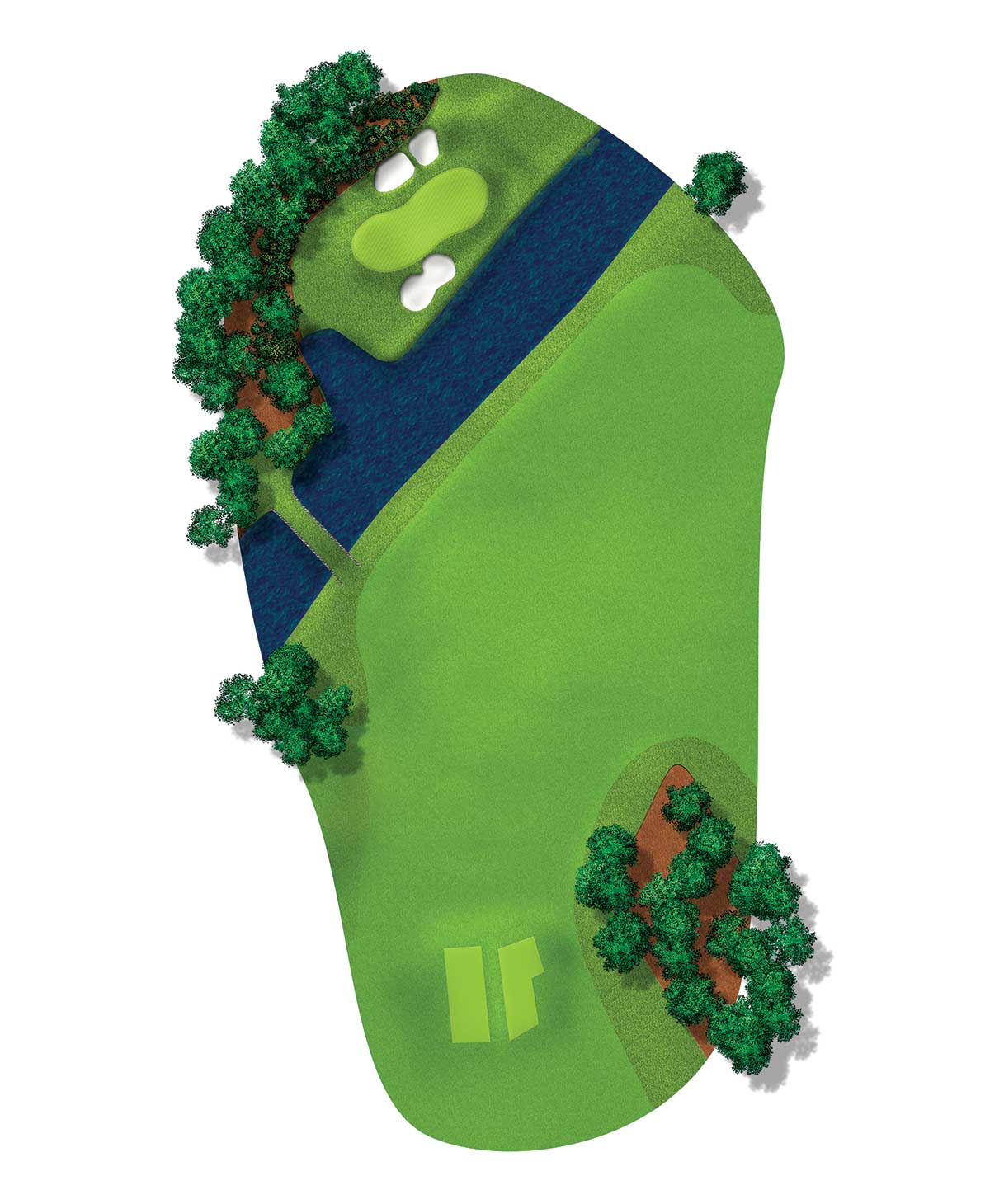 The 12th hole at Augusta National.