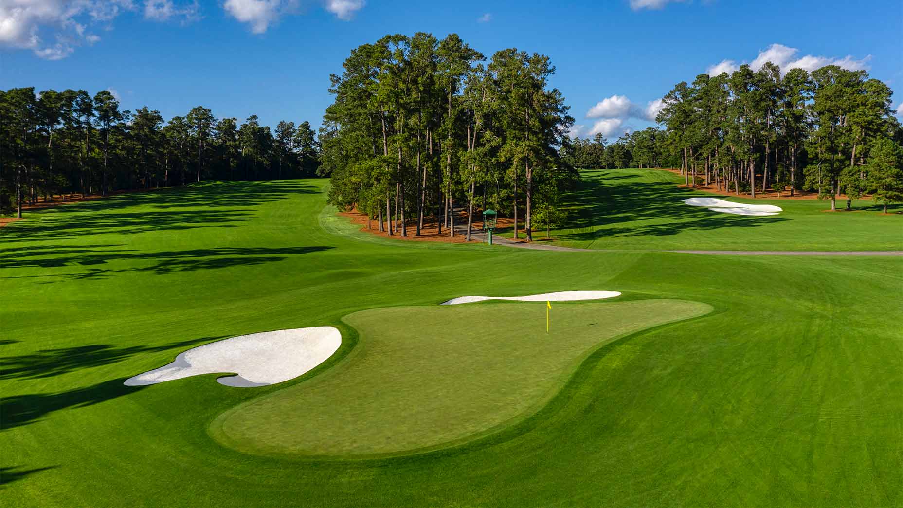 The 2nd hole at Augusta National.