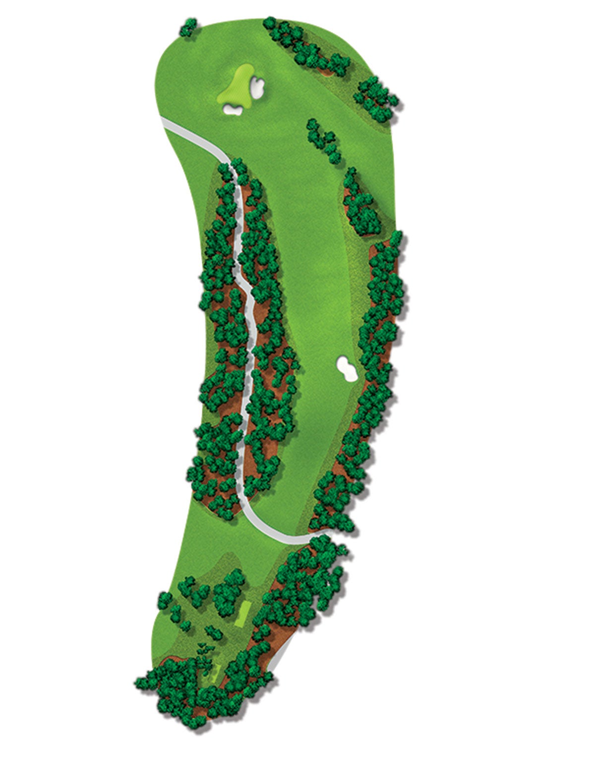 The 2nd hole at Augusta National.