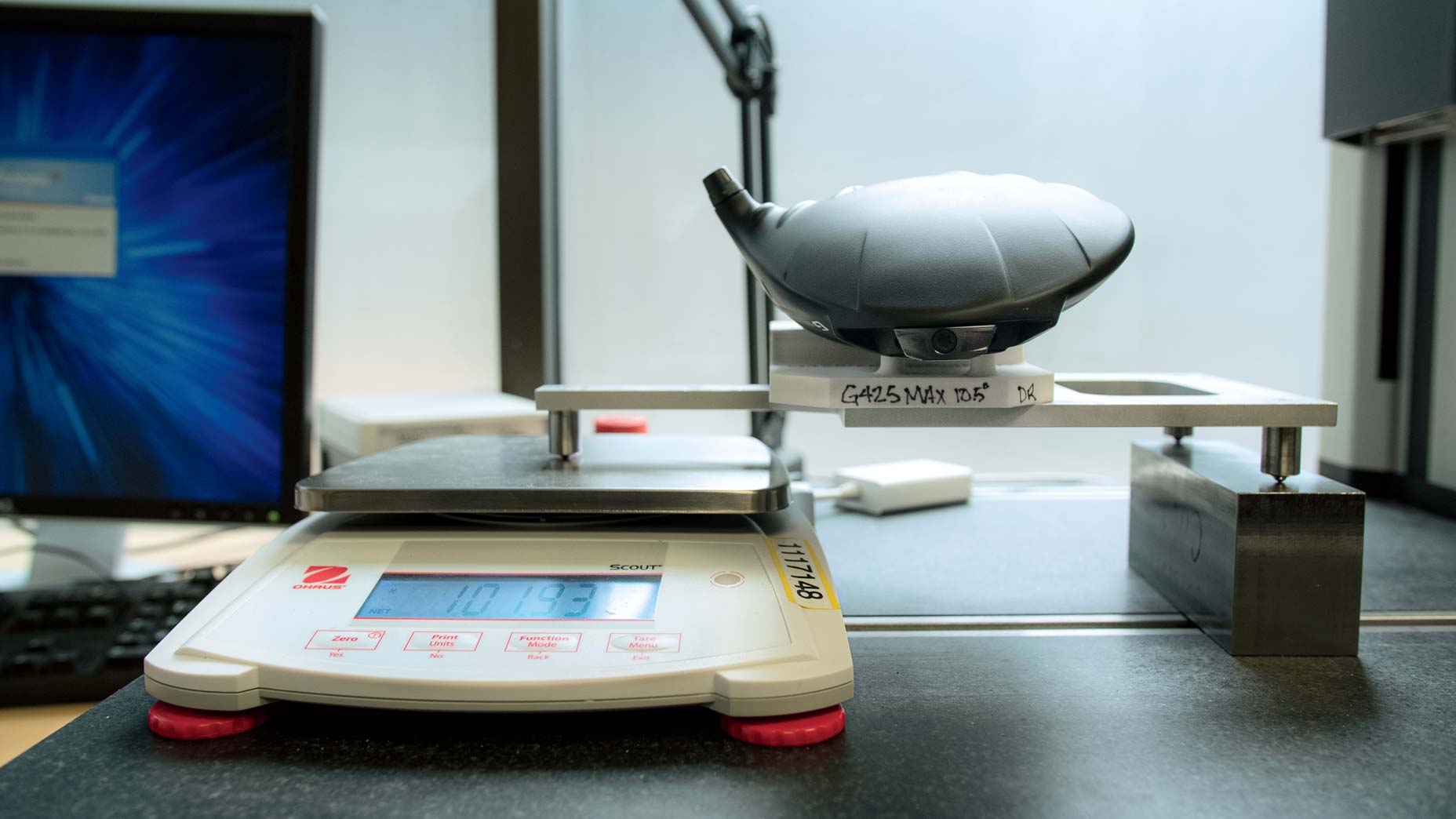 A Ping G425 Max head under examination.